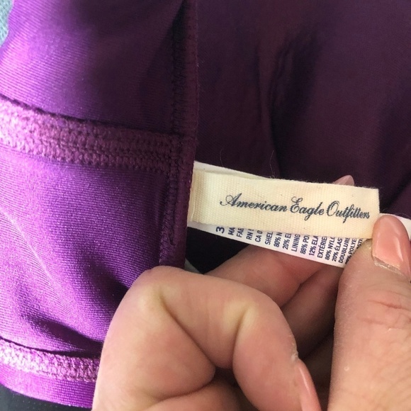 American Eagle Plum Colored Bathing Suit Top - Picture 3 of 5